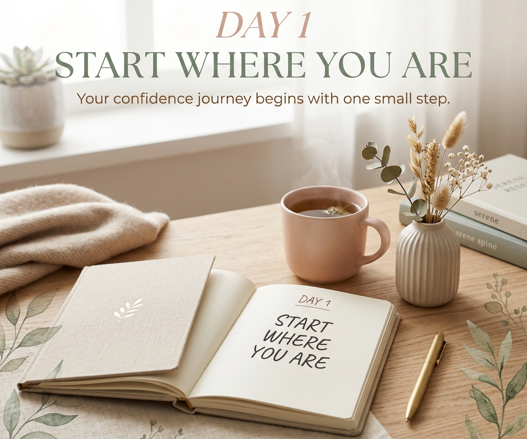 Day 1: Start Where You Are — Your Confidence Reset Begins Here❤️